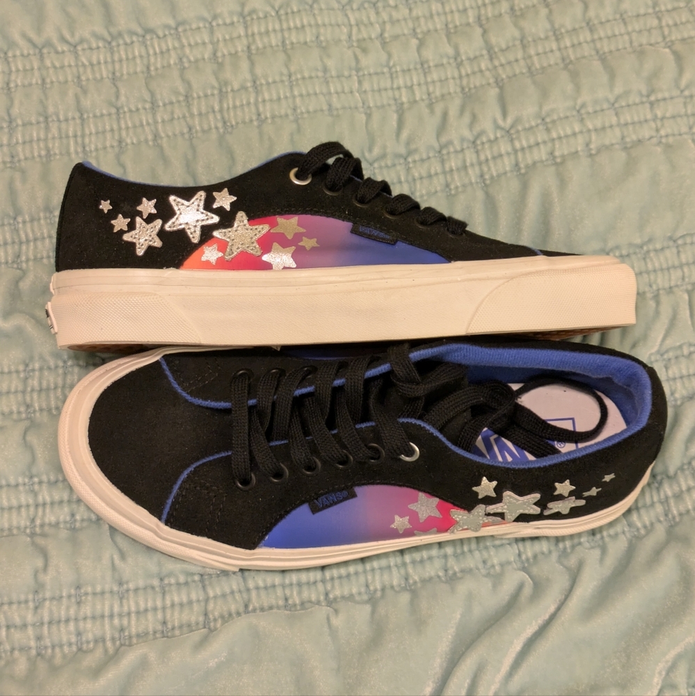 VANS Lampin 86 DX Anaheim Factory Black Stars Suede Sneaker - W8/M6.5 NWOT